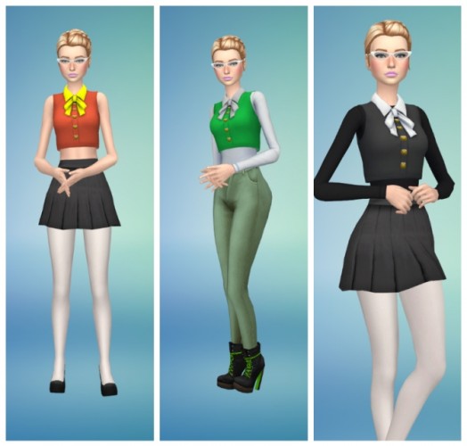 Cute as a Button Top by Annabellee25 at SimsWorkshop » Sims 4 Updates