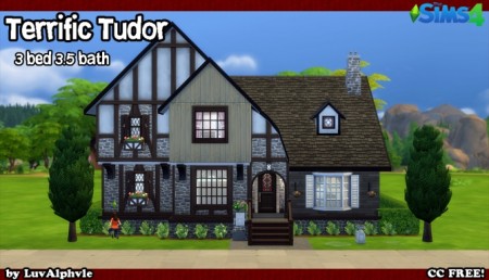 Terrific Tudor house (CC free) by luvalphvle at Mod The Sims