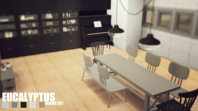 Sims 4 Eucalyptus Diningroom by Kiara Rawks at Onyx Sims