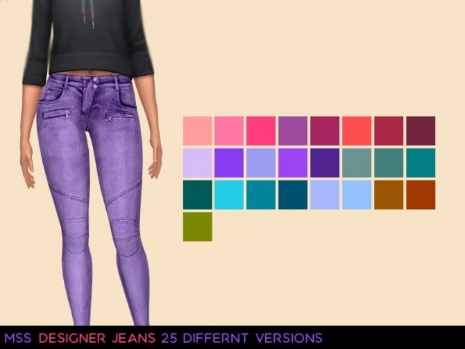Sims 4 Designer Jeans by midnightskysims at SimsWorkshop