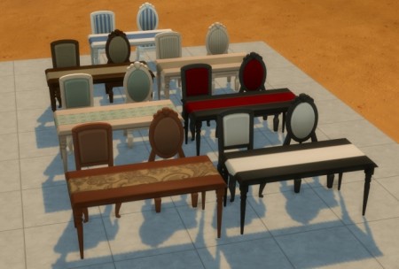 Movie Hangout Dining Set Recolors by blueshreveport at Mod The Sims