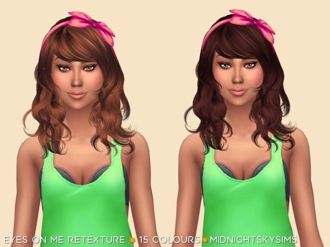 Sims 4 Eyes On Me natural retexture by midnightskysims at SimsWorkshop