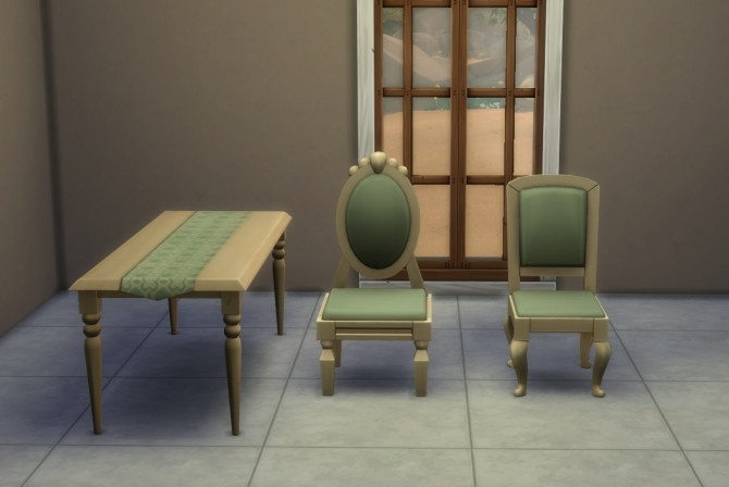 Sims 4 Movie Hangout Dining Set Recolors by blueshreveport at Mod The Sims