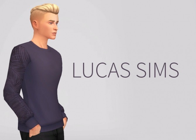Sims 4 Palm Tree Print Sweater by Lucas Sims at SimsWorkshop