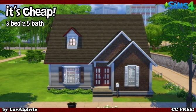 Sims 4 Its Cheap! house by luvalphvle at Mod The Sims