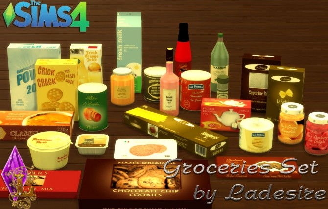 Sims 4 Groceries Set at Ladesire