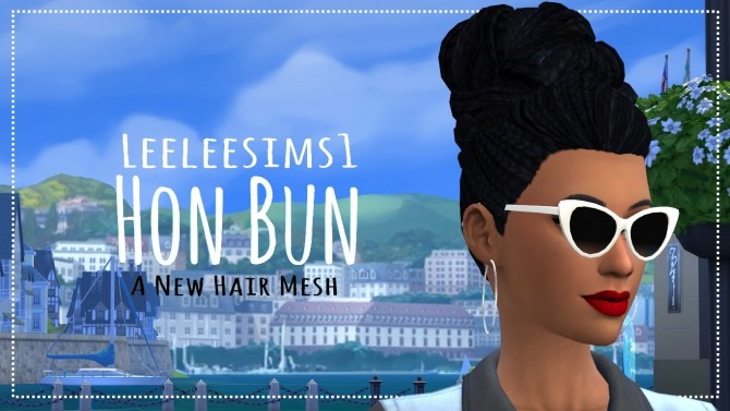Sims 4 Hon Bun by leeleesims1 at SimsWorkshop