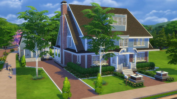 Sims 4 4354 Wisteria Lane house by CarlDillynson at Mod The Sims