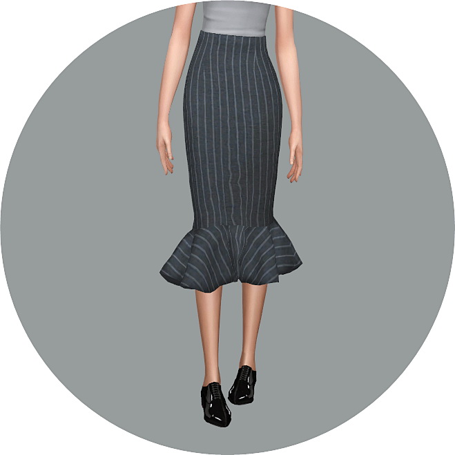 Sims 4 Mermaid Line Midi Skirt v1 pattern at Marigold