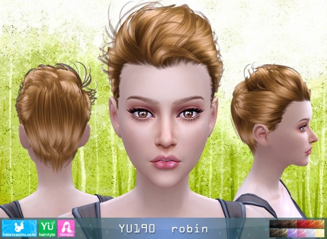 Sims 4 YU190 Robin hair F (Pay) at Newsea Sims 4