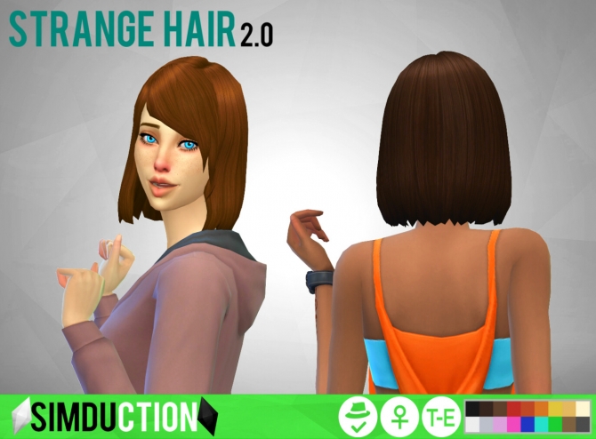 Strange Hair 2 0 At Simduction Sims 4 Updates