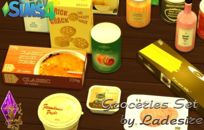 Sims 4 Groceries Set at Ladesire