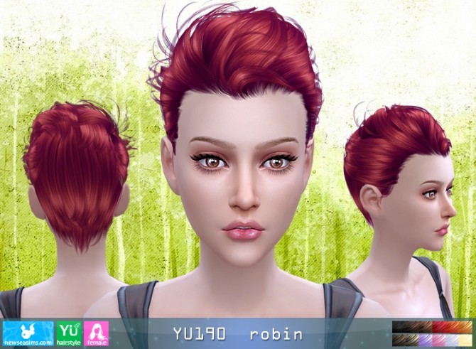 Sims 4 YU190 Robin hair F (Pay) at Newsea Sims 4