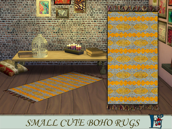 Sims 4 Small cute boho rugs by evi at TSR