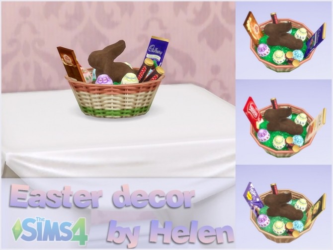 Sims 4 Easter decor at Helen Sims