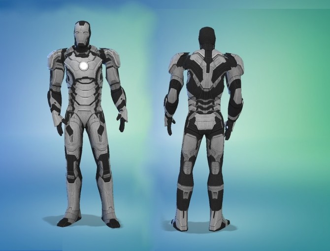 Sims 4 Iron Man Mark 42 suit by G1G2 at SimsWorkshop
