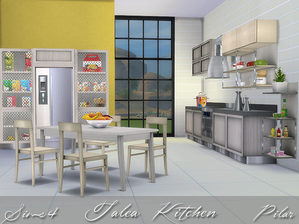 Sims 4 Talea kitchen by Pilar at TSR