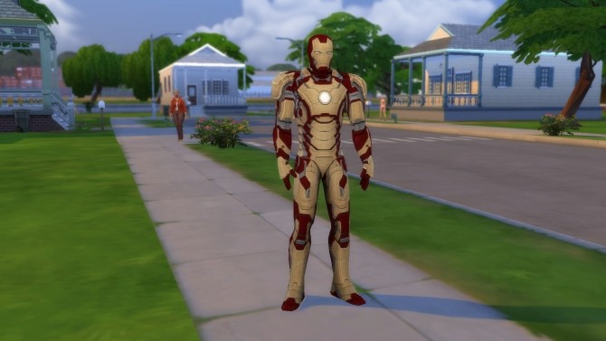 Sims 4 Iron Man Mark 42 suit by G1G2 at SimsWorkshop