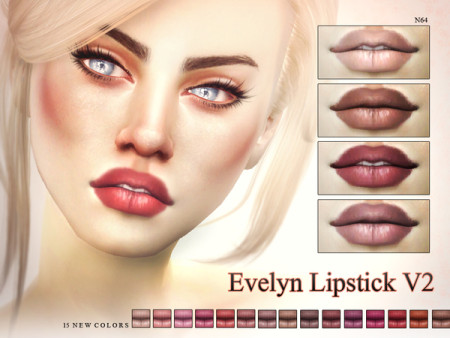 Evelyn Lipstick V2 N64 by Pralinesims at TSR » Sims 4 Updates