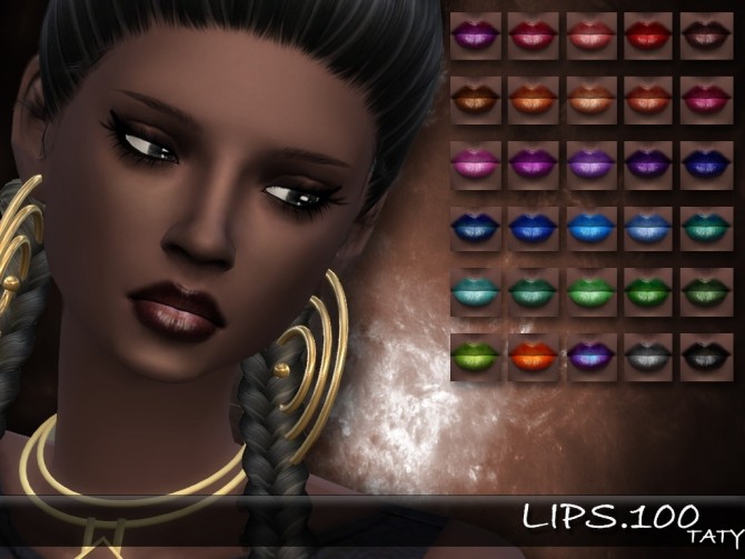 Sims 4 Lips 100 by Taty86 at SimsWorkshop