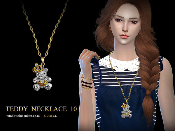 Sims 4 Necklace N10 by S Club LL at TSR