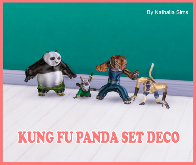 Sims 4 Kung Fu Panda Set Deco at Nathalia Sims