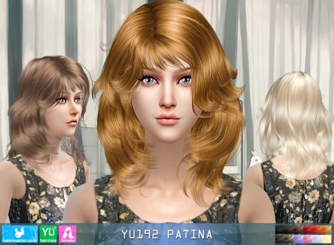 Sims 4 YU192 Patina hair (Pay) at Newsea Sims 4