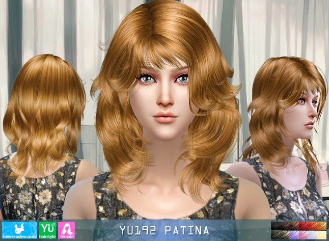 Sims 4 YU192 Patina hair (Pay) at Newsea Sims 4