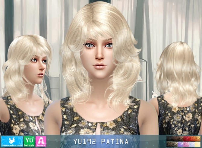 Sims 4 YU192 Patina hair (Pay) at Newsea Sims 4