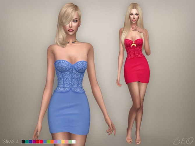 Sims 4 Cristina collection mini dress at BEO Creations