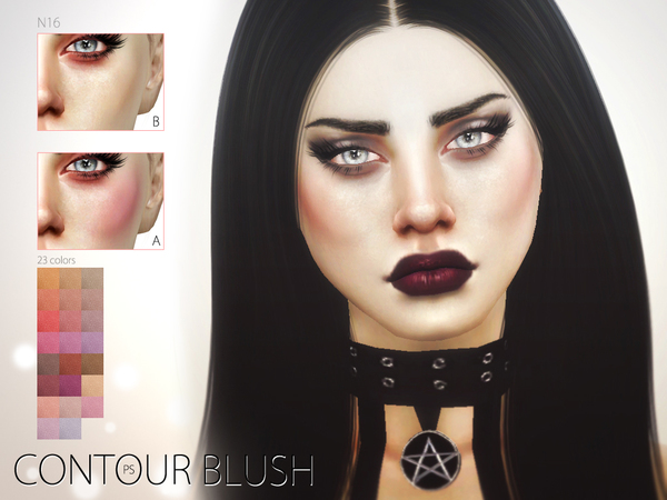 Sims 4 Contour Blush N16 by Pralinesims at TSR