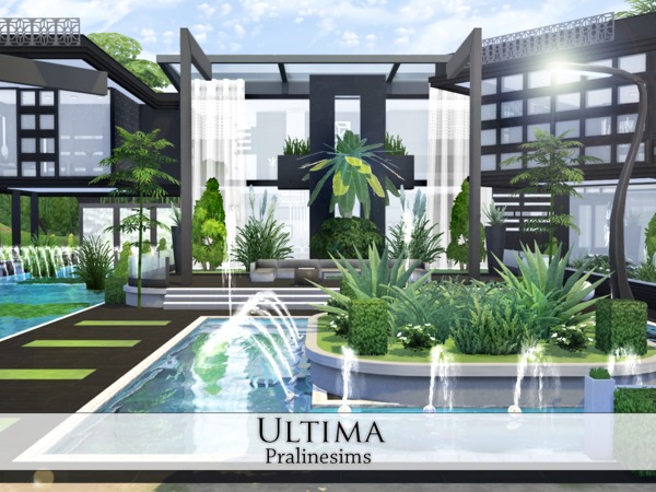 Sims 4 Ultima house by Pralinesims at TSR