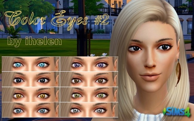 Sims 4 Color Eyes #2 by ihelen at ihelensims