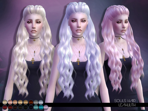 Sims 4 Souls Hair by Leah Lillith at TSR