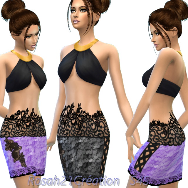 Sims 4 Lace skirt at Sims Dentelle