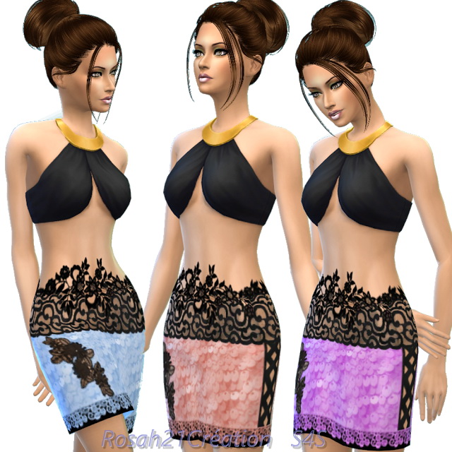 Sims 4 Lace skirt at Sims Dentelle