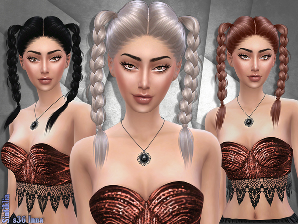 Sims 4 Hair s36 Inna by Sintiklia at TSR