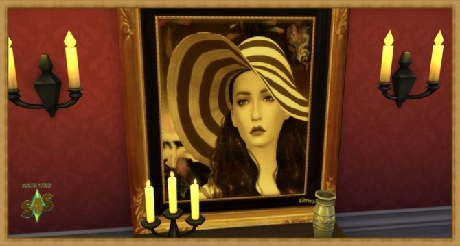 Sims 4 Scarlett O Hara portrait by Cedric13 at L’univers de Nicole