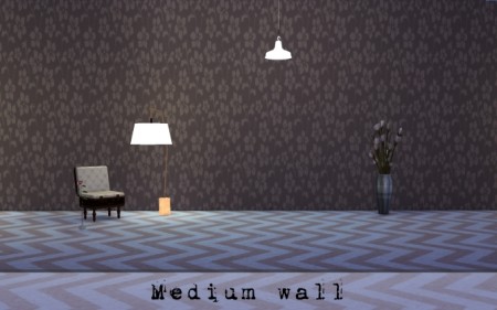 Brown retro wallpaper by Druga at Mod The Sims