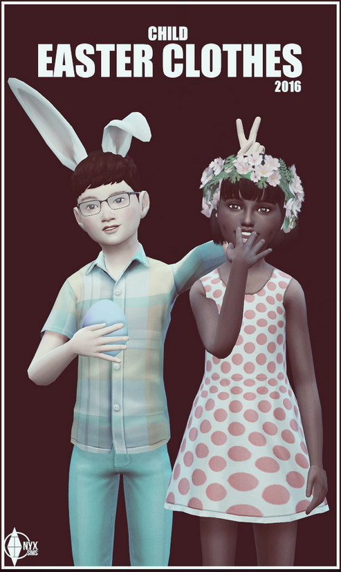Sims 4 Happy Easter 2016 clothes by Kiara Rawks at Onyx Sims