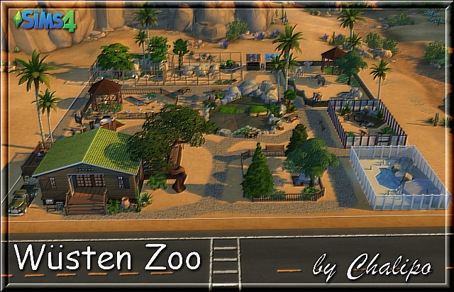 Sims 4 Desert zoo by Chalipo at All 4 Sims