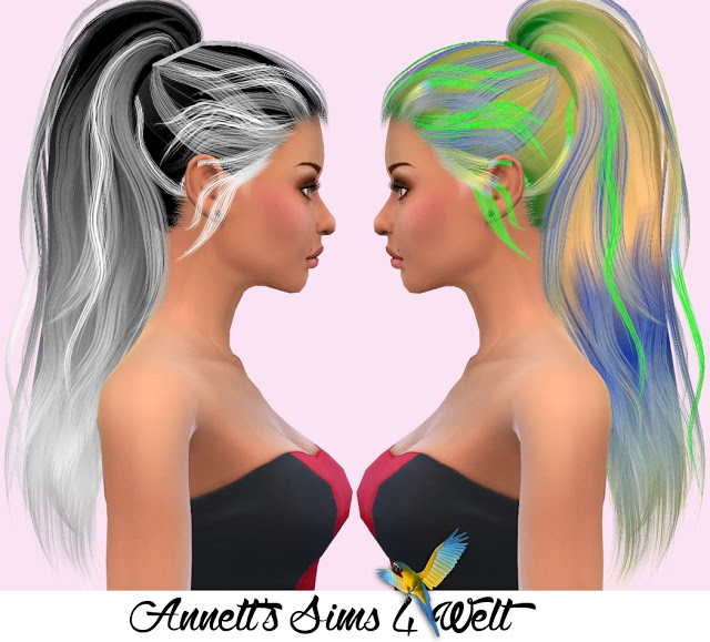 Sims 4 Stealthic Hair Paradox Recolors at Annett’s Sims 4 Welt