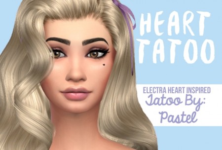 Heart Tattoo by Pastel at SimsWorkshop