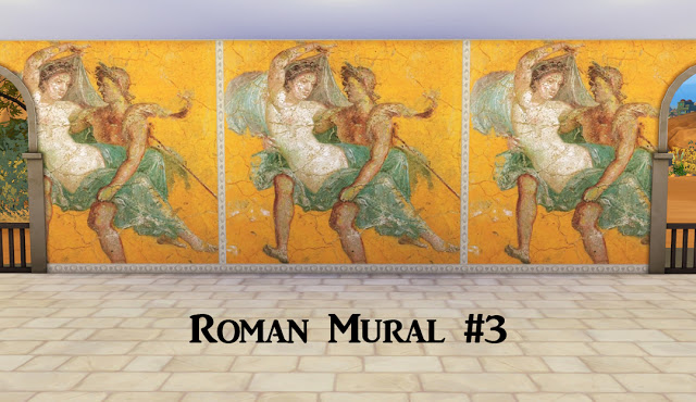 Sims 4 Ancient Rome Murals at Historical Sims Life