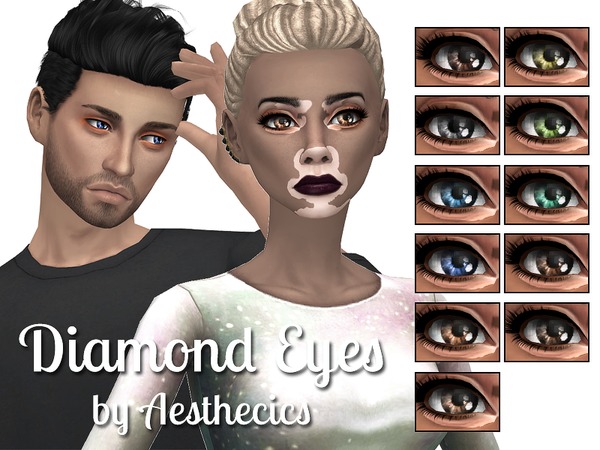Sims 4 DIAMOND Eyes by girlofwinter at TSR