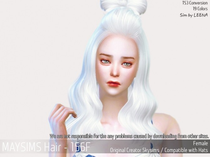 Sims 4 Hair 156F (SkySims) at May Sims