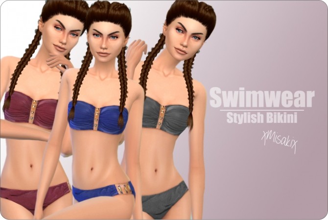 Sims 4 Stylish Bikini at xMisakix Sims