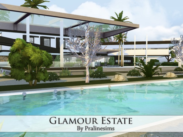 Sims 4 Glamour Estate by Pralinesims at TSR