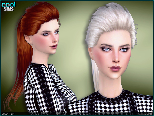 Sims 4 Saturn hair by Anto at TSR