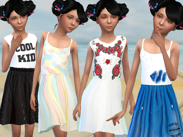Sims 4 Sweet Summer Dresses by Fritzie.Lein at TSR